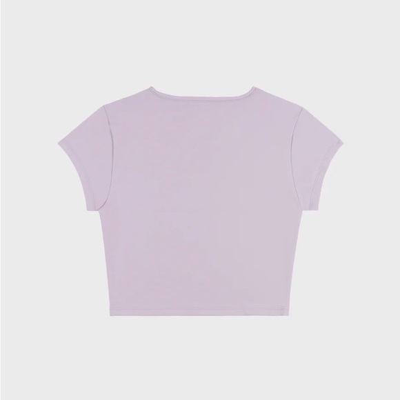 Sporty & Rich Club Logo Training Tee - Faded Lilac - Picture 2 of 6